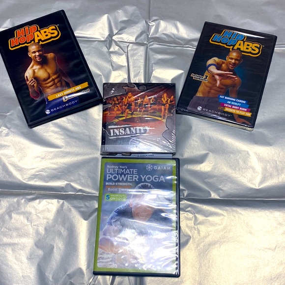 Beachbody Hip Hop ABS and INSANITY and Ultimate Power Yoga workout